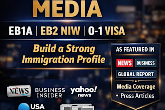 do media coverage in top media outlet for eb1 and o1 visa success
