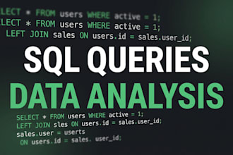 write sql queries and analyze your data