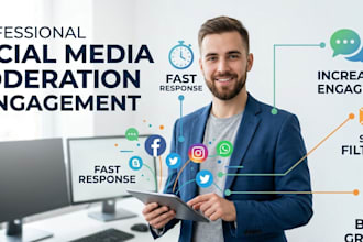 provide professional social media moderation and chat support