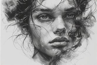create stunning charcoal pencil sketches and portraits