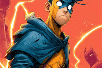 comic book illustration with comic book illustrator