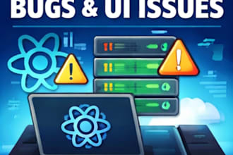 fix react bugs, errors and broken UI components fast
