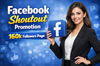 promote your brand with facebook shoutout to 160k audience