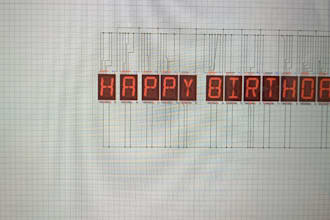create programmable display systems to show names and messages