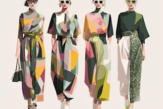 create stylish fashion sketches for your clothing line