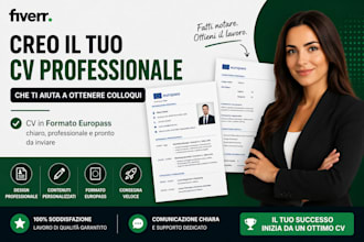 scrivero il tuo curriculum professionale perfetto
