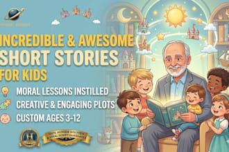 ghostwrite engaging moral children book or ghost write kids story book writing