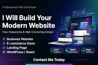 build custom web development, front end developer