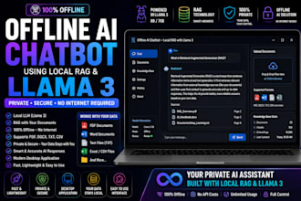 develop an offline ai chatbot using local rag and llama 3