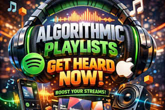 do album promotion based on algorithmic playlist curator on spotify with ads