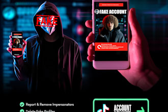 delete and remove fake impersonating tiktok account profile