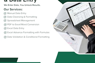 be a detail oriented excel and data entry specialist