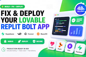 fix deploy lovable replit bolt lovable supabase rocket new v0 cursor ai base44