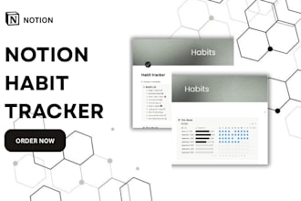 build a a custom notion habit tracker for productivity custom notion templates