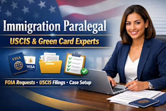 immigration paralegal for uscis, foia, green card and docketwise setup