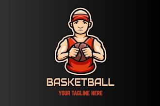 create basketball skills training organization logo