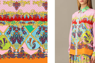 create textile pattern, seamless , and vector tracing