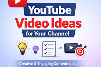 give you creative youtube video ideas for your channel