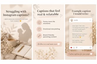 write engaging instagram captions for mom blogs and parenting brands