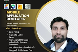 do mobile app development for android using kotlin bugs free