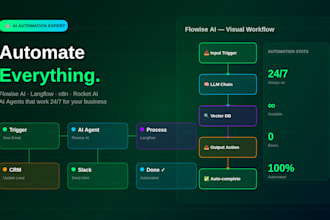 build ai automation workflow using flowise, langflow n8n alternative with rocket