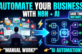 develop n8n automation, n8n workflow, ai automation, or n8n ai agent