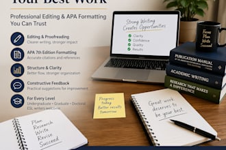 provide professional academic editing and apa formatting