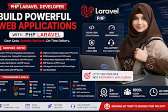develop laravel web apps and backend systems