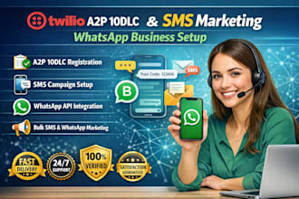 do twilio a2p 10dlc registration SMS marketing for whatsapp business setup