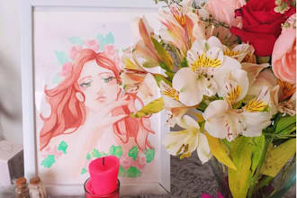 make whimsical watercolor portraits