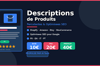 write compelling product descriptions for your online store