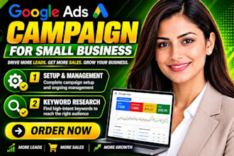 setup google ads campaign for small business lead generation and sales