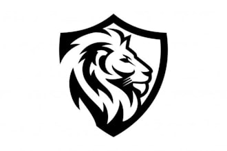 design a powerful lion mascot logo for esports, business and brand