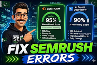 fix technical SEO errors found in ahrefs semrush and moz