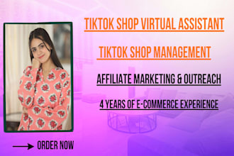 be your tiktok shop virtual assistant and store  manager