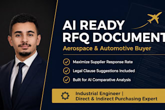 write a professional rfq , rfp or tender document for your industrial project