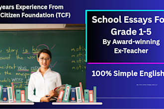 write, correct and explain essays for primary kids