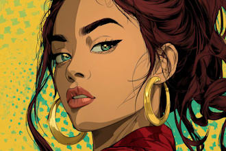 comic book illustration with comic book illustrator