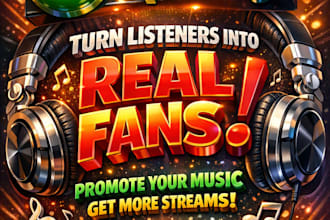 write a high converting spotify ads script to turn listeners into real fans