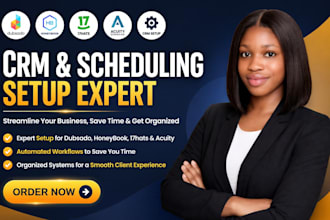 setup dubsado and honeybook crm account 17hats acuity scheduling