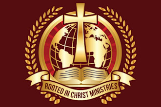 create a unique bishop crest, church seal logo