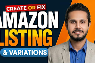 create or fix amazon product listings with variations, fix amazon listing errors