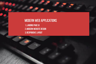 create modern responsive websites using react js