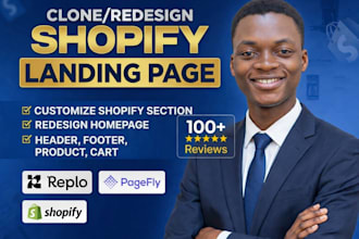 fix, customize shopify section, redesign homepage, header, footer, product, cart