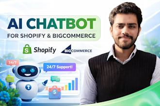 build ai chatbot for shopify or bigcommerce to boost sales