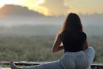 guide a calming private yoga session for stress relief