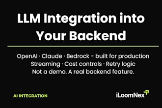 integrate openai claude or bedrock into your existing backend