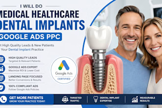 do medical healthcare dental implants google ads ppc