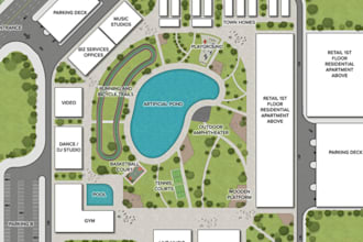 create subdivision site plan, site layout and land development design in 2d 3d