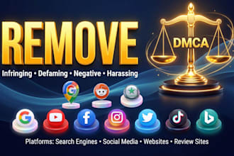 delete false,bad,unwanted,negative, and defaming articles from google using dmca